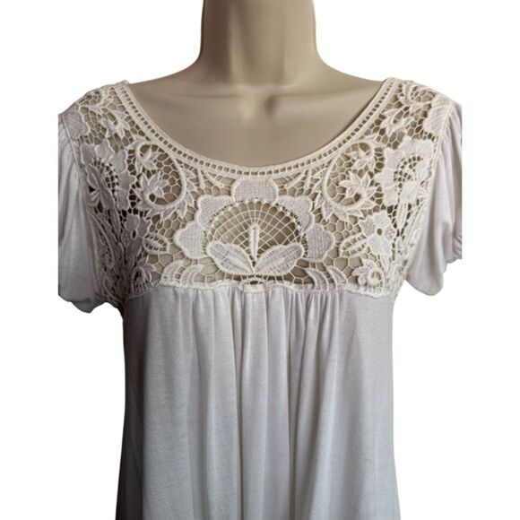 Toska Off White Lace Bubble dress l Size L - Picture 4 of 8